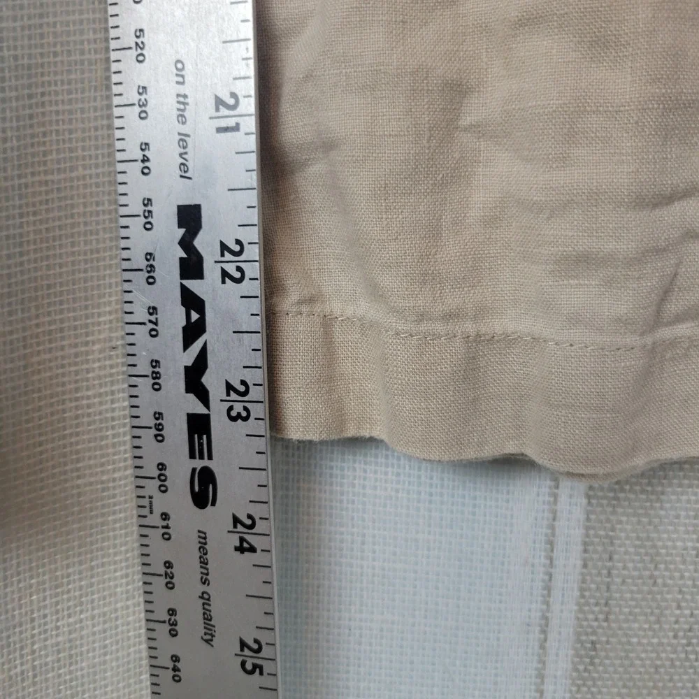 Quince 100% European Linen Pants‎ Driftwood Size Medium Tan Beige Lagenlook